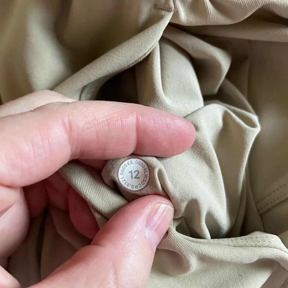 lululemon athletica Light Beige Elastic Waist Track Joggers